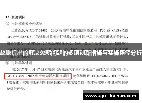 赵鹏提出的解决欠薪问题的多项创新措施与实施路径分析