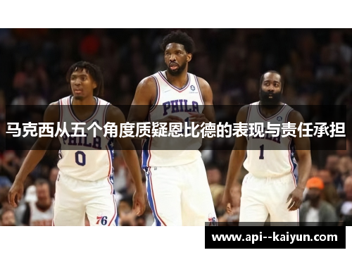 马克西从五个角度质疑恩比德的表现与责任承担